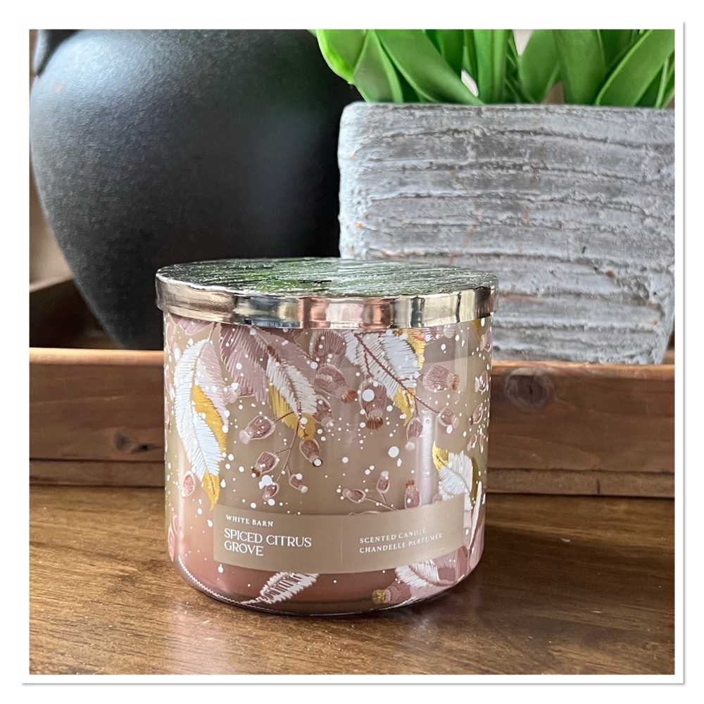 BATH & BODY WORKS "Spiced Citrus Grove" 3 Wick Candle 🆕